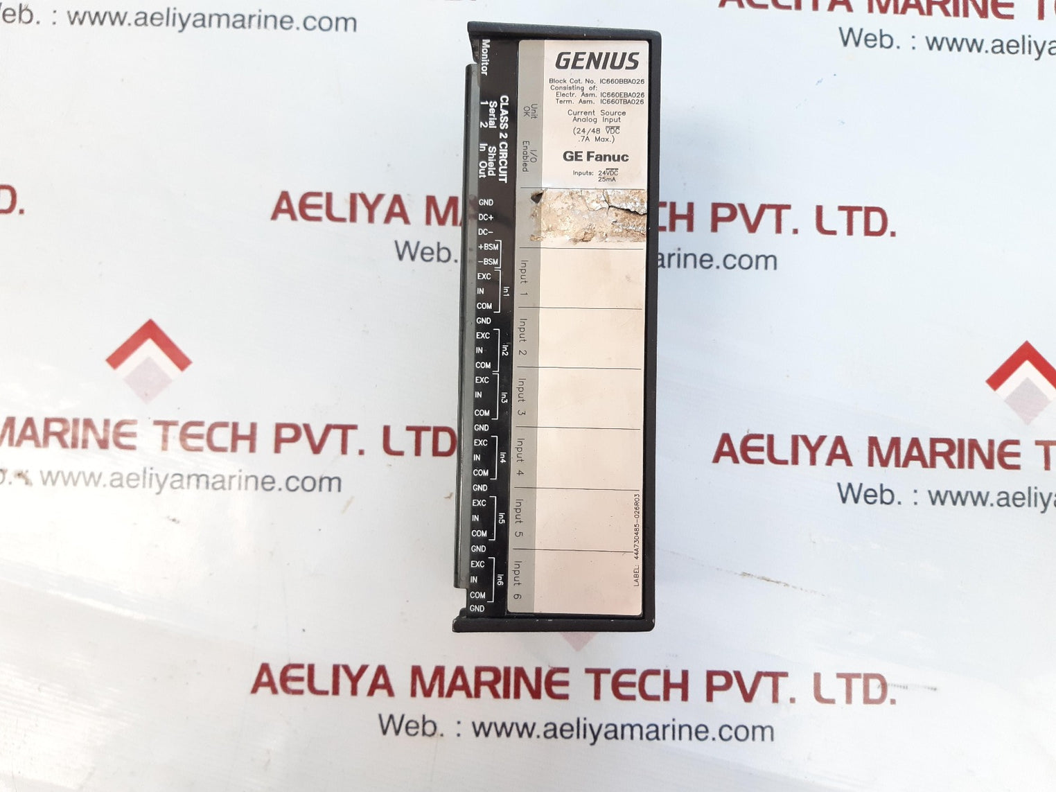 Ge fanuc ic660bba026 analog input block 24/48 vdc .7a max.