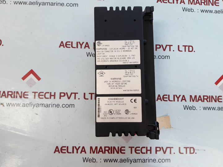Ge fanuc ic660bbd020 genius 24/48 vdc source in/out module