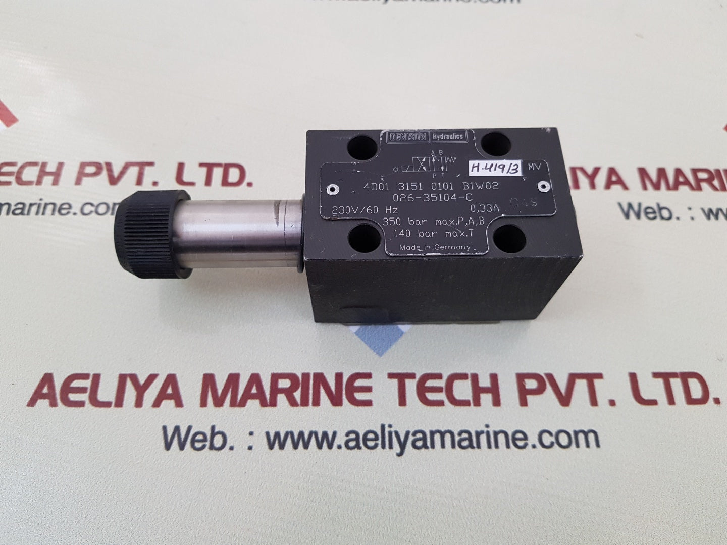 Denison hydraulics 4d01 3151 0101 b1w02 solenoid valve 026-35104-c