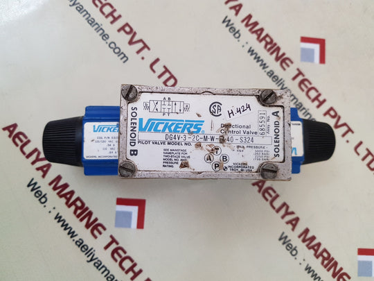 Vickers dg4v-3-2c-m-w-b-40-s324 directional control valve