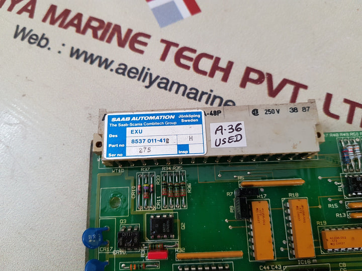 Saab stalectronic 2000 1891 705 pcb card kk 8537 011-41 2 h