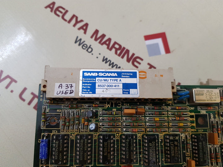Saab stalectronic 2000 1891 700-ccu pcb card 8537 000-411 g 
