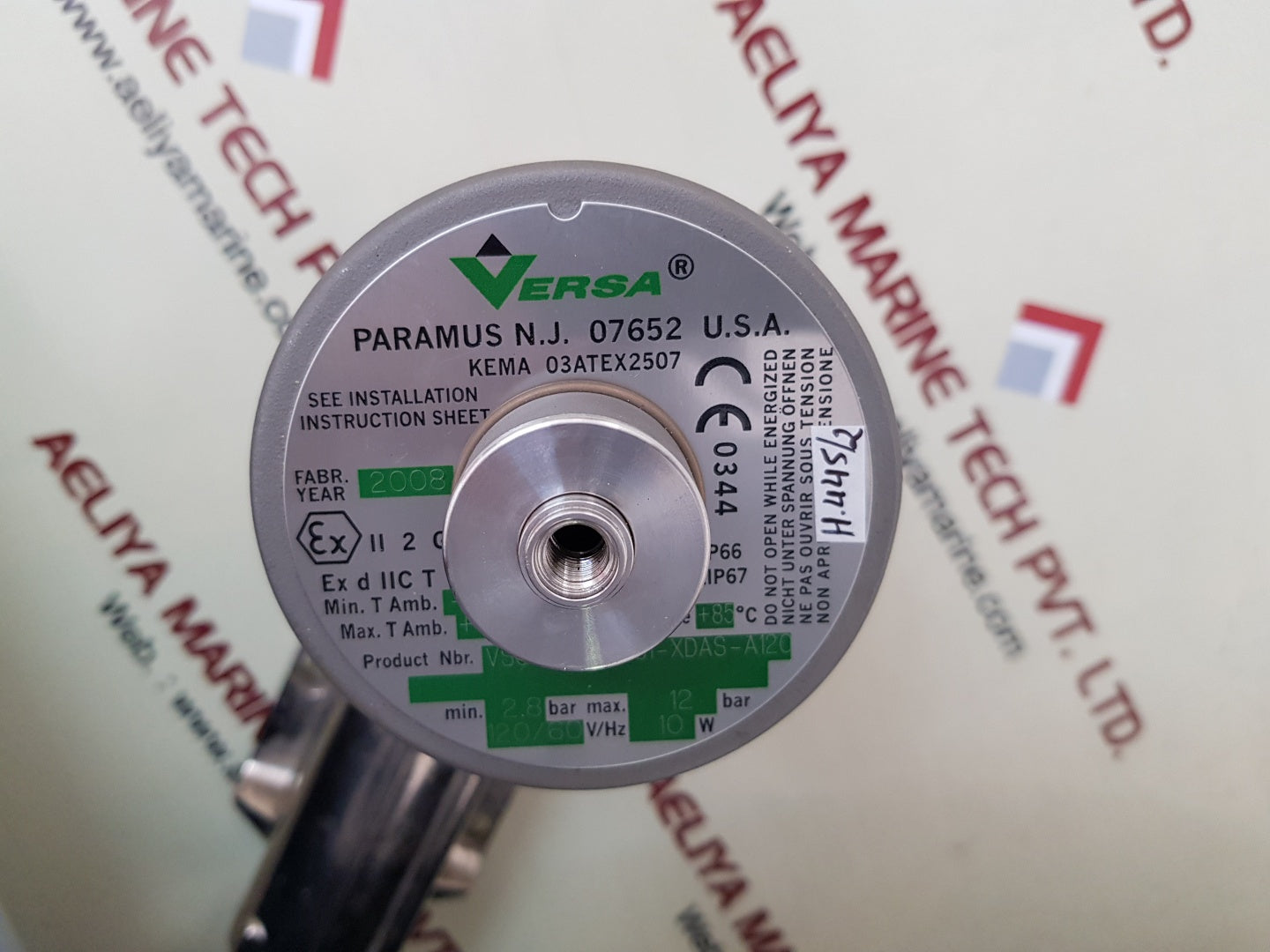 Versa vsg-4532-ms1-xdas-a120 solenoid valve