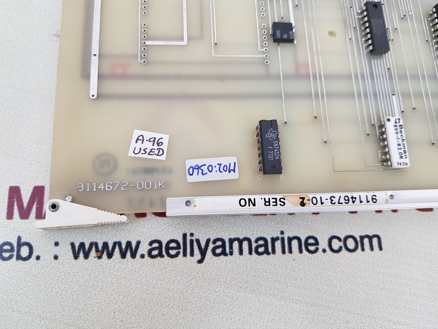 Saab marine pb 1-2 data input board 9114672-001k