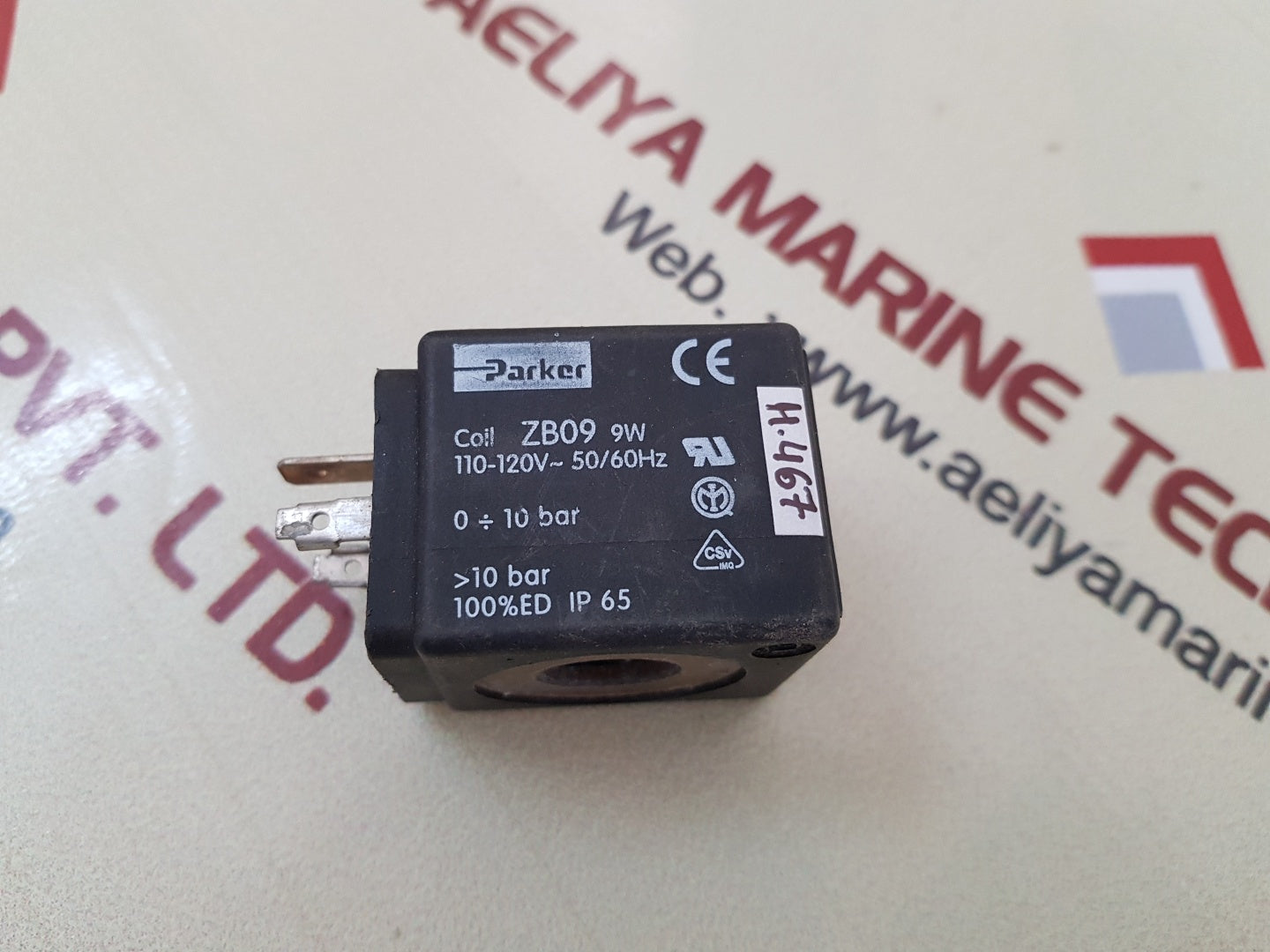 Parker zb09 9w solenoid valve coil 110-120v 50/60hz