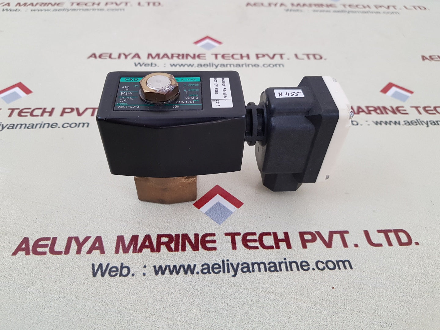 Ckd ab41-02-3 solenoid valve ac110v 50/60hz