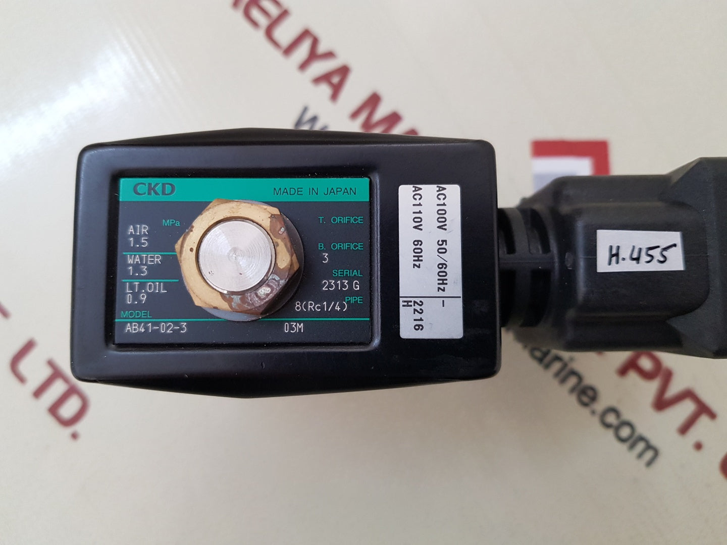 Ckd ab41-02-3 solenoid valve ac110v 50/60hz