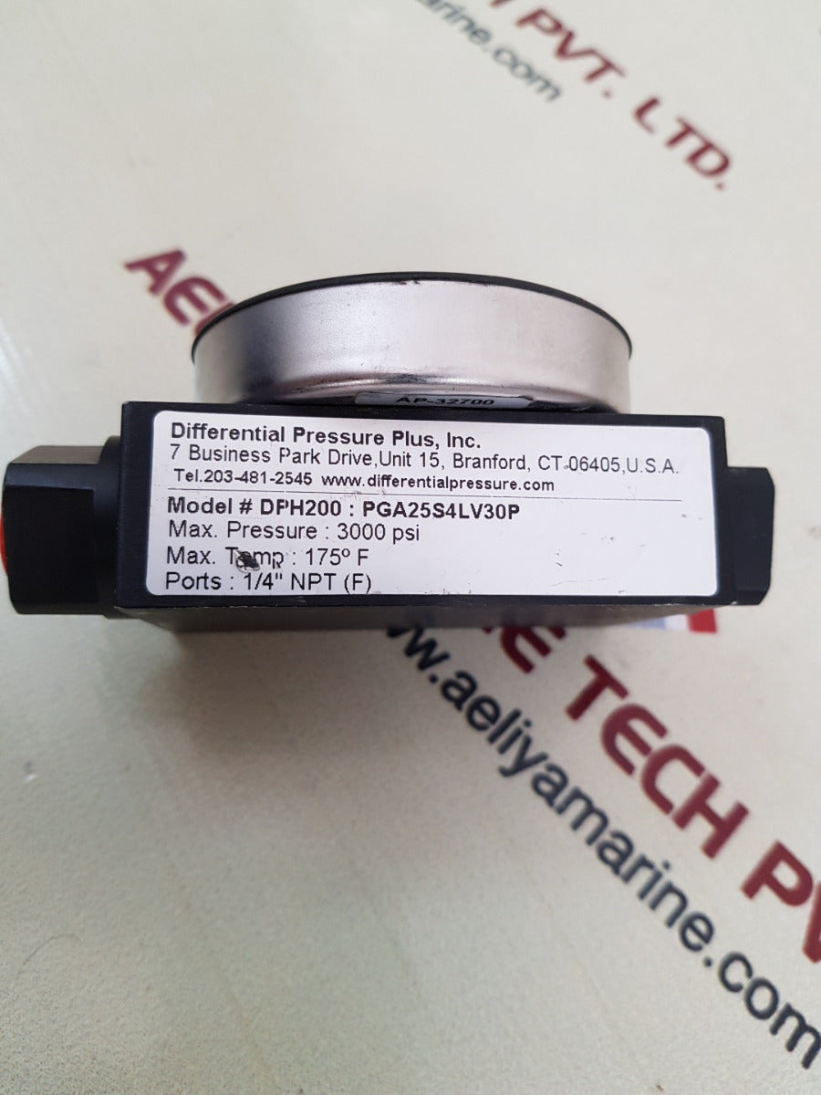 Differential pressure dph200 : pga25s4lv30p pressure gauge