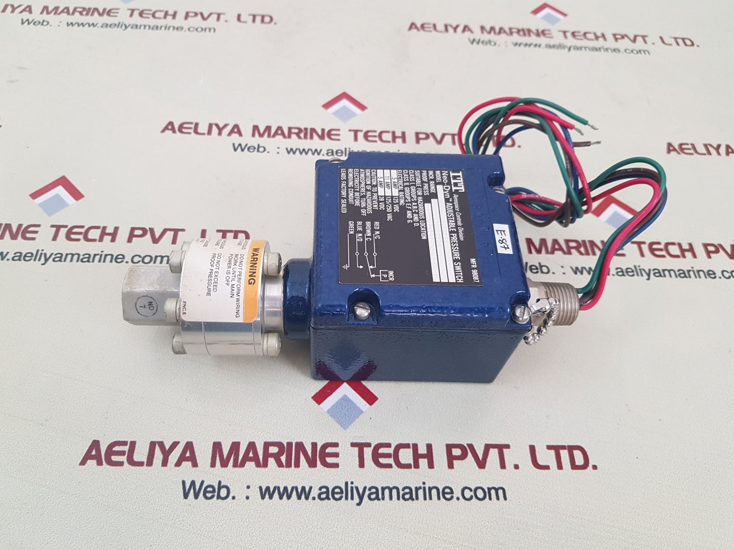 Itt Neo-dyn 200p1s96 adjustable pressure switch