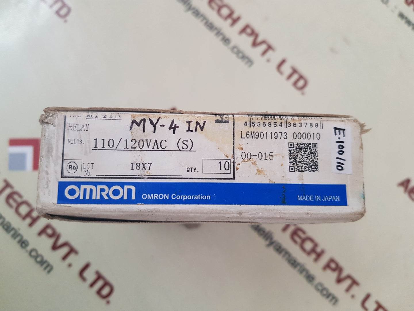 Omron my4in relay 110/120vac(s)