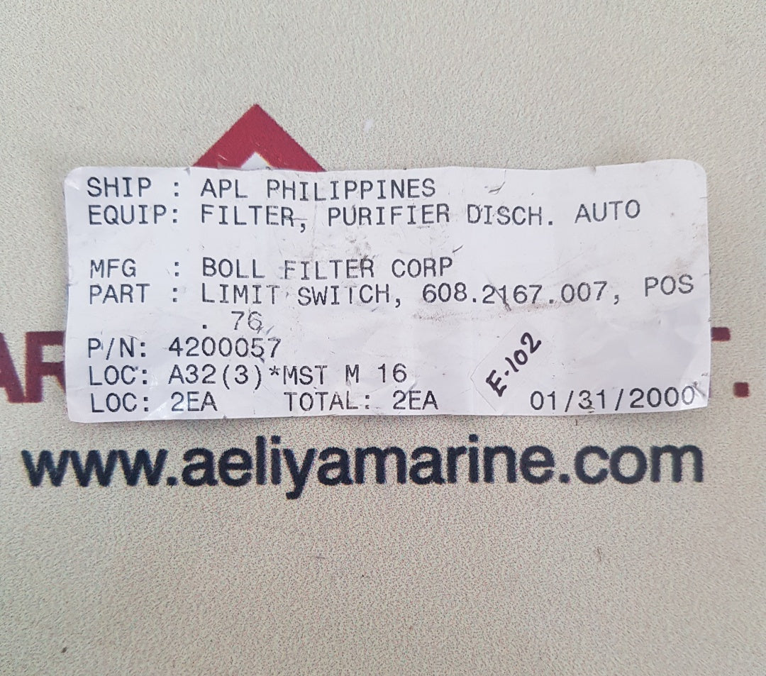 Bernstein enm.su1z riw limit switch 608.2167.007