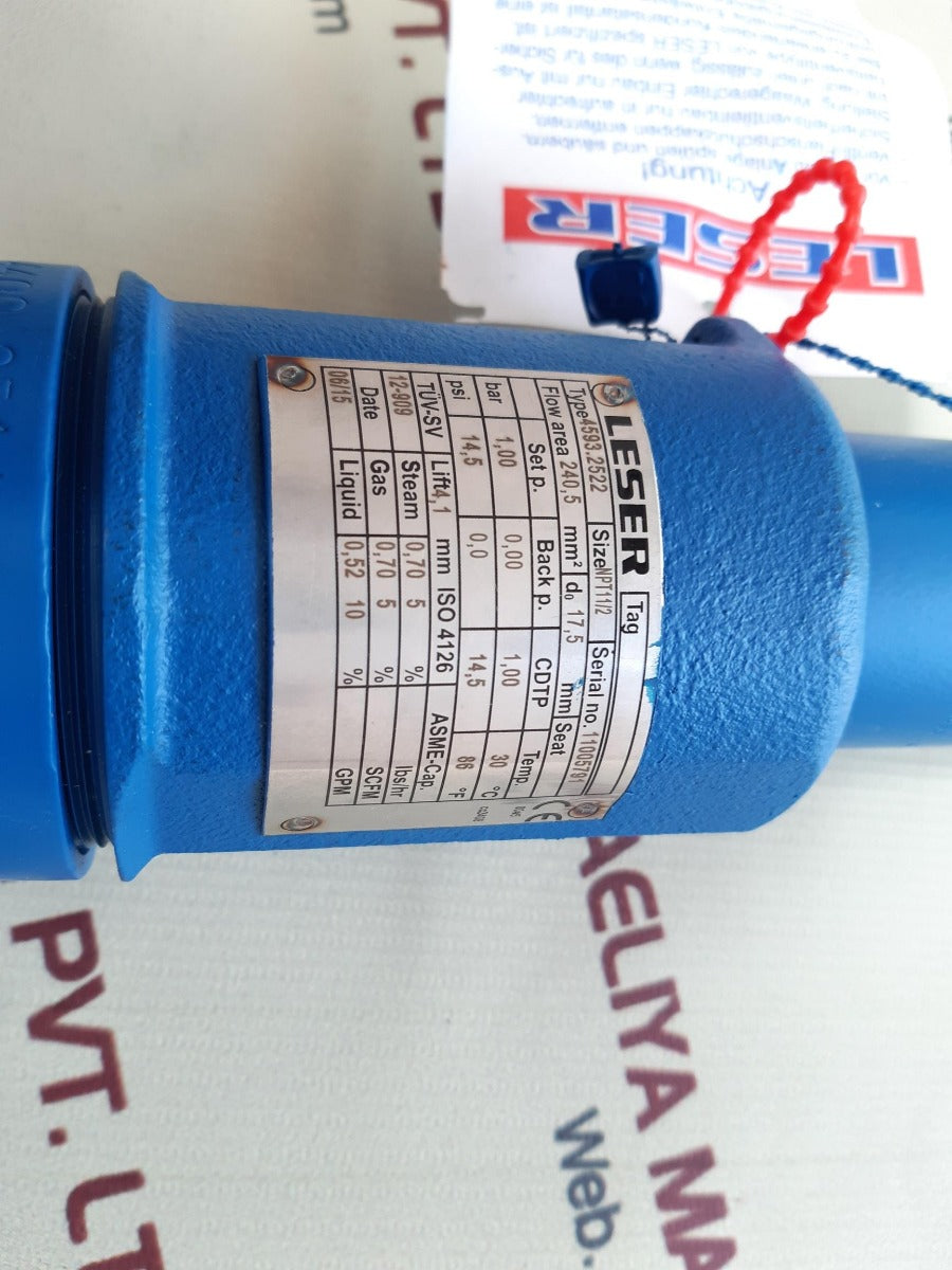 Leser 4593.2522 safety relief valve Aeliya Marine Tech