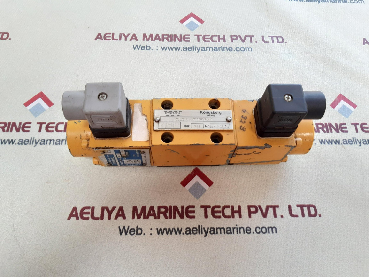 Hydranor kongsberg rse2-063y11/024s-1 hydraulic valve