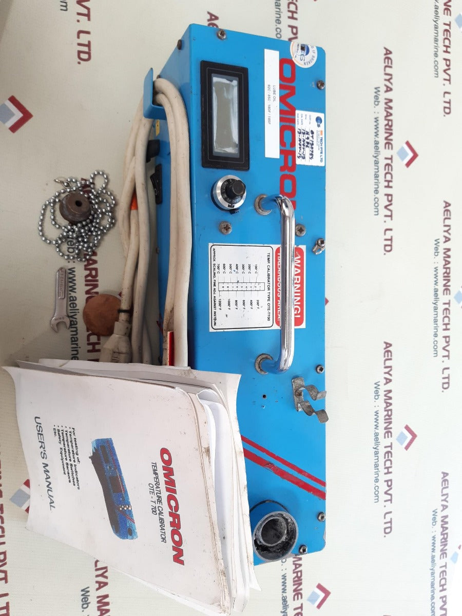 Omicron ote-t700 temp.calibrator 115v