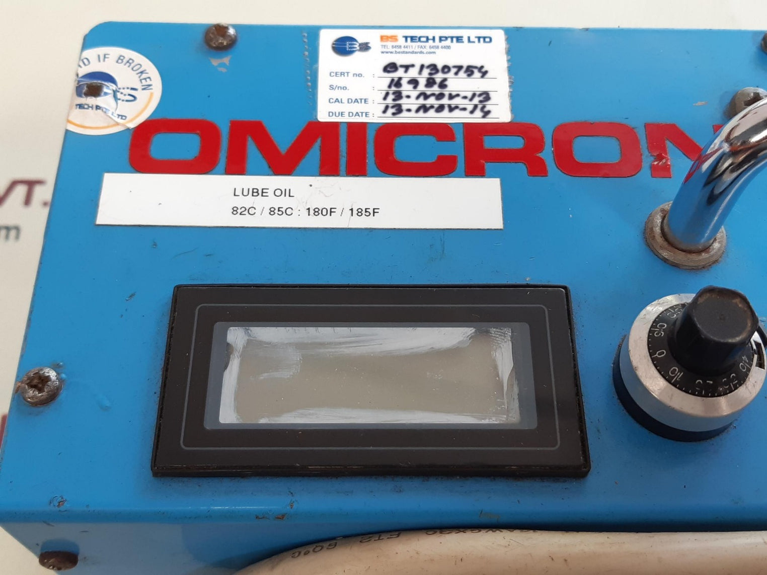 Omicron ote-t700 temp.calibrator 115v