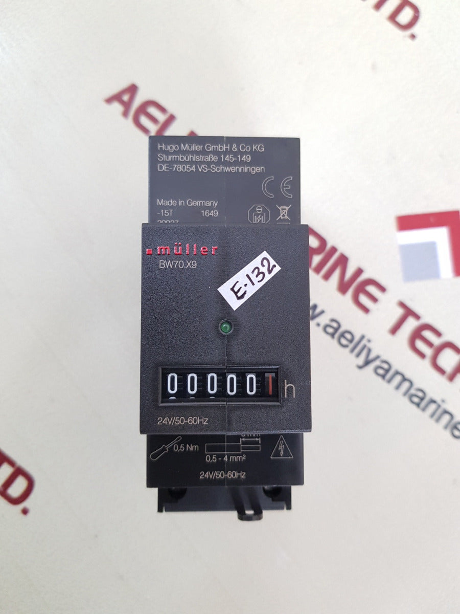 Muller bw70.x9 hour meter 24v/50-60hz