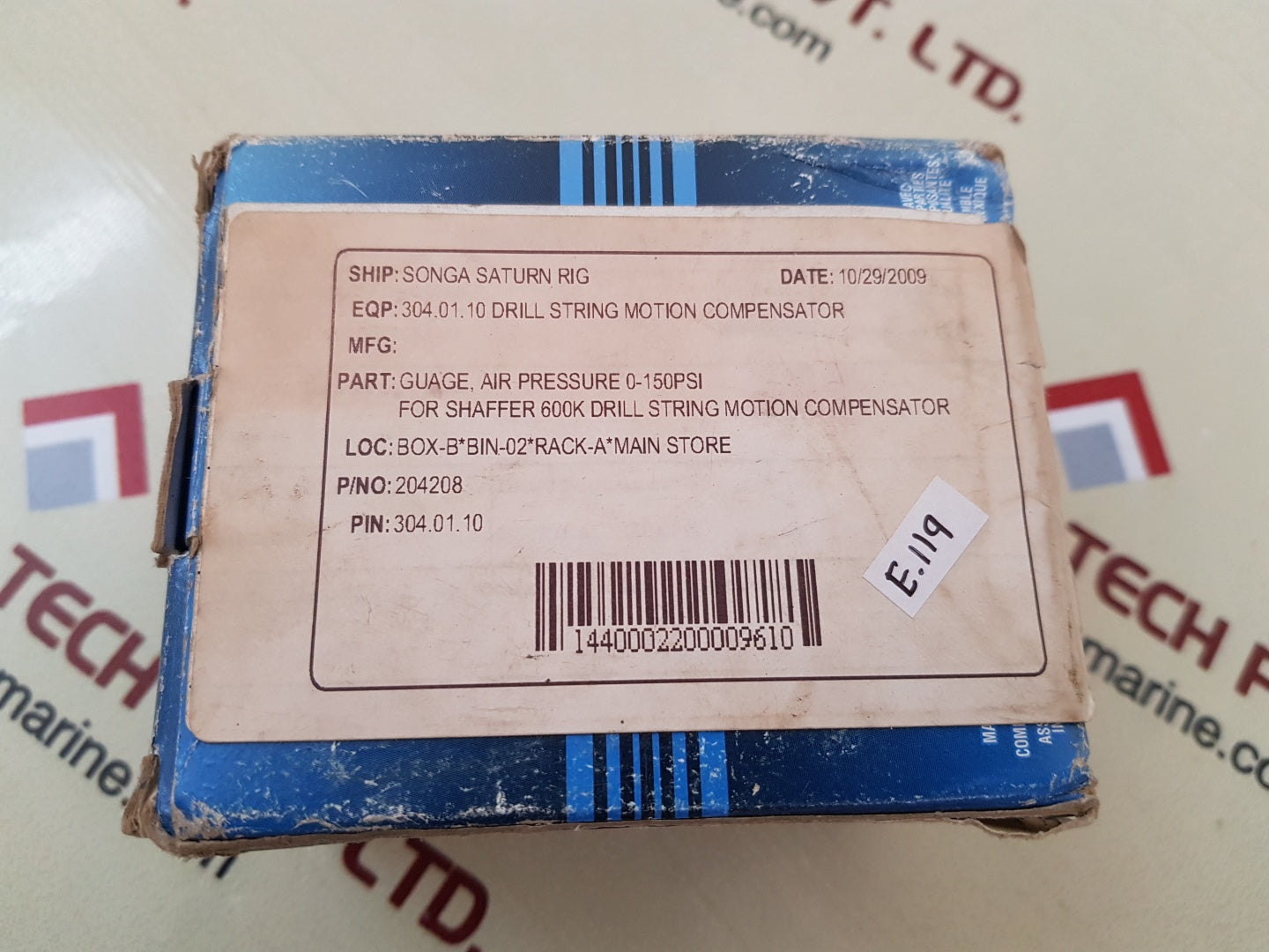 Stewart warner 284n air pressure gauge