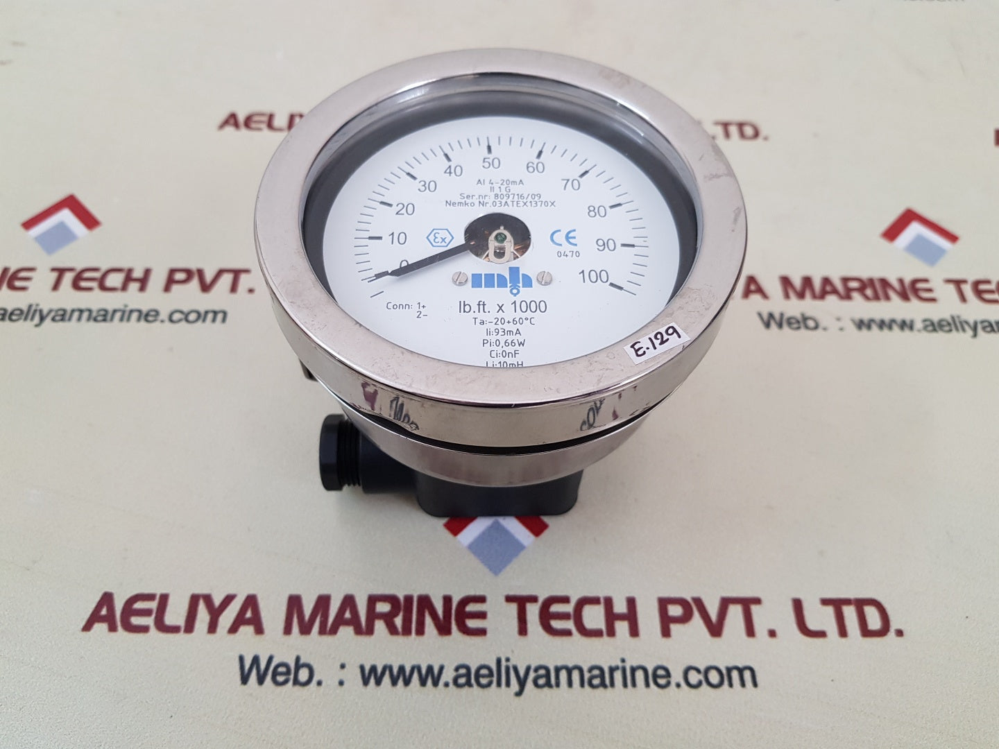 Teck skotselv lb.ft.x 1000 torque gauge