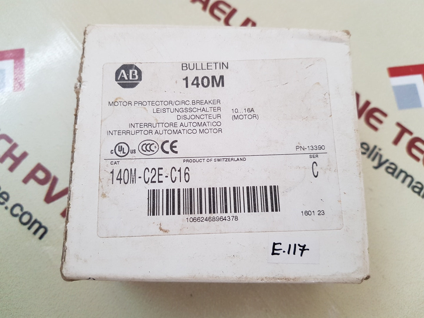 Allen-bradley 140m-c2e-c16 ser.c circuit breaker