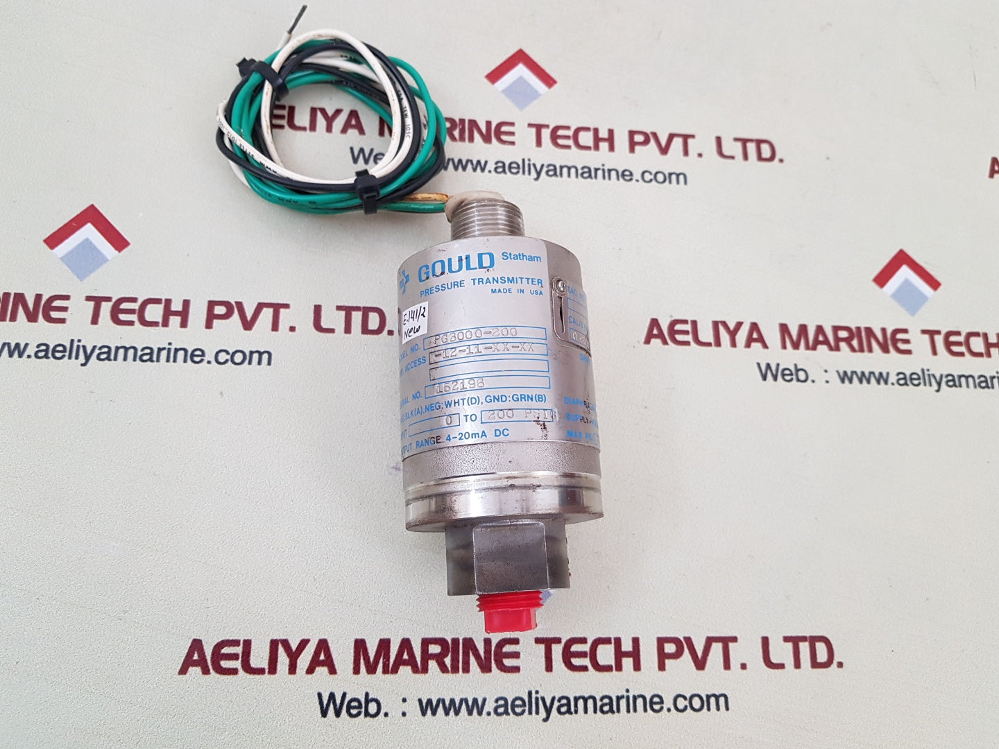 Gould pg3000-200 pressure transmitter 0-200psig – Aeliya Marine Tech