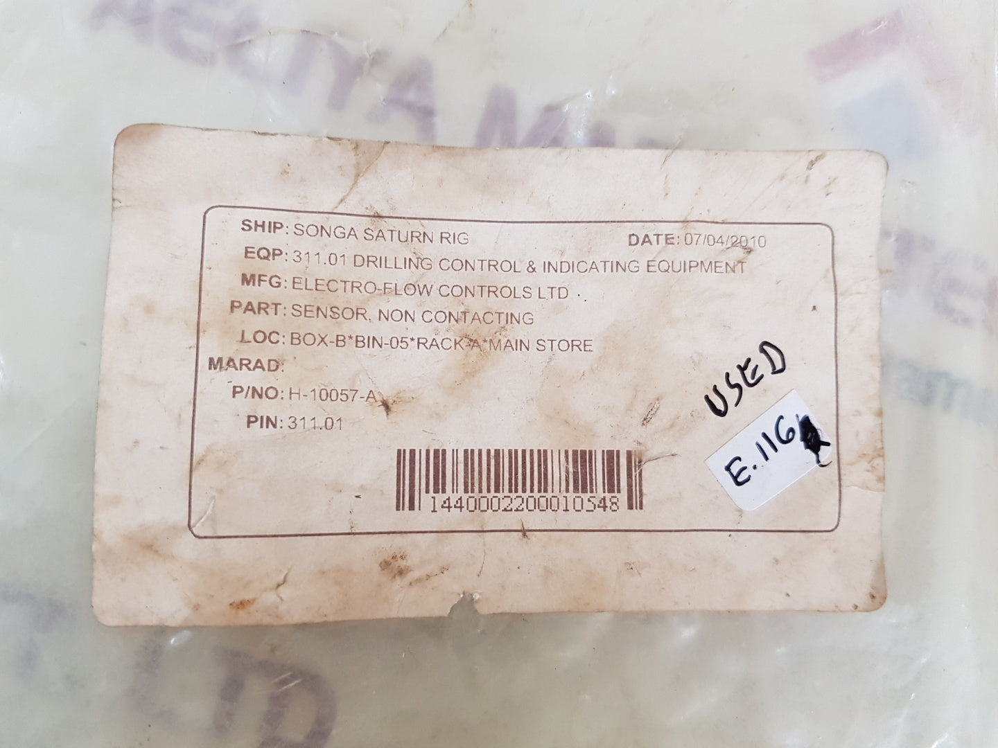 Martin decker h10057a sensor