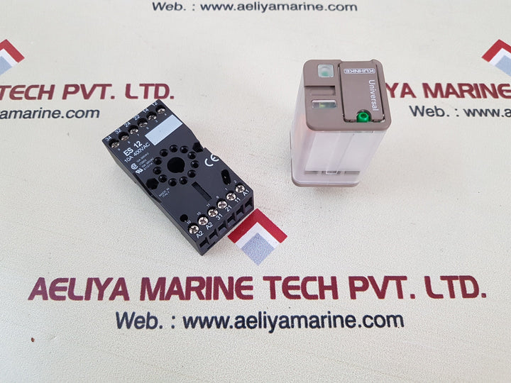 Kuhnke uf3-24vdc1fl relay w/socket