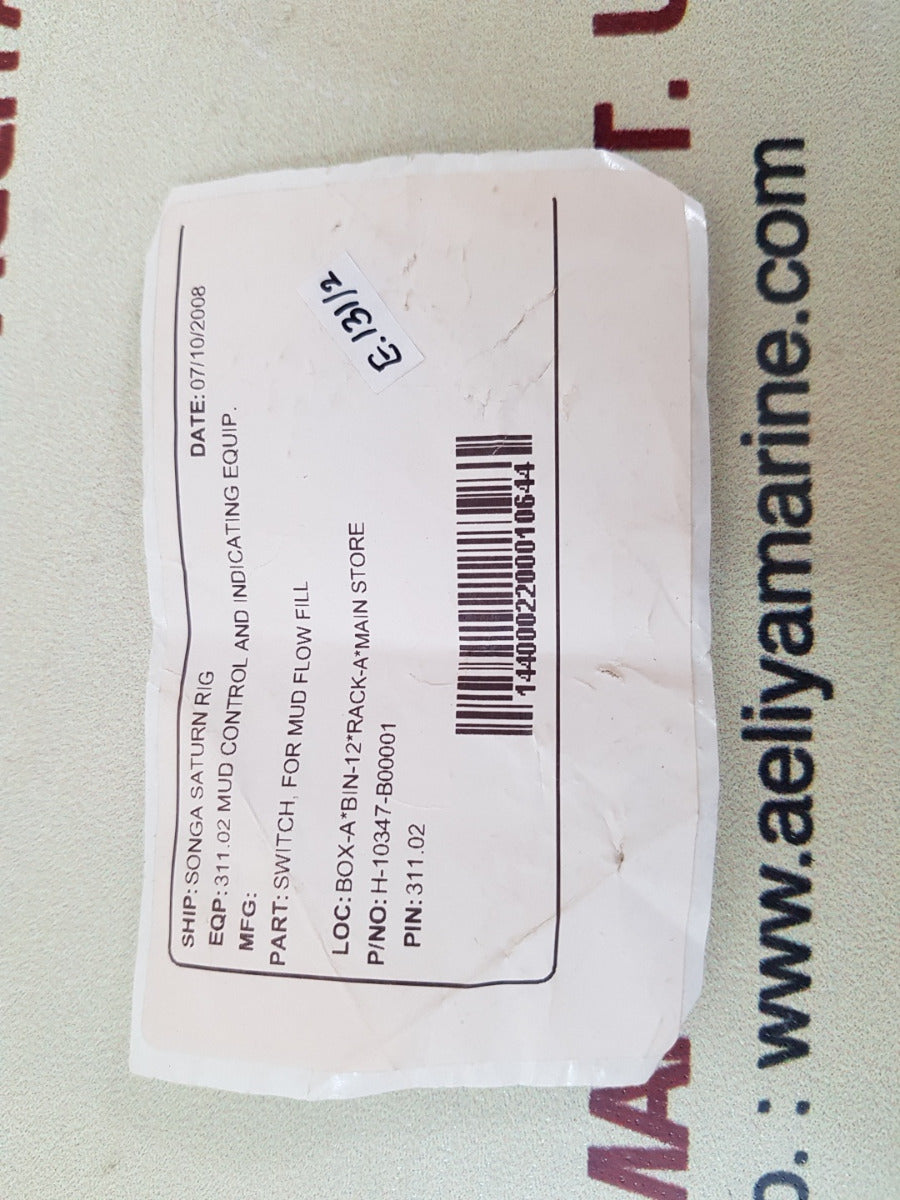 H-10347-b00001 switch,for mud flow fill