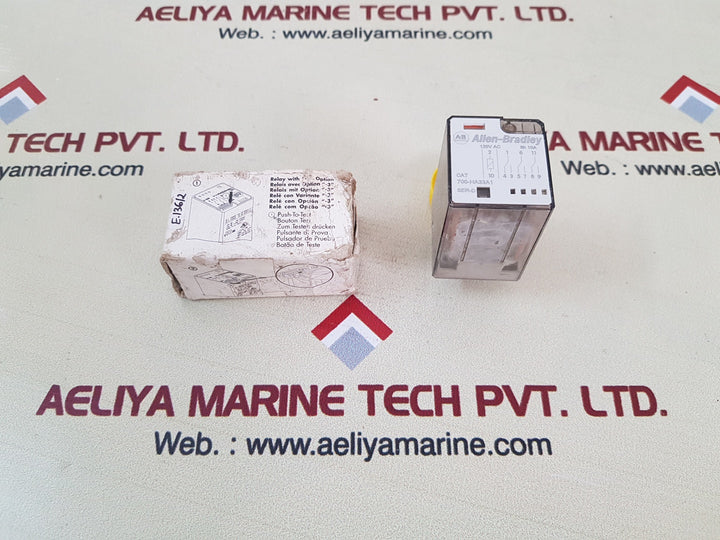 Allen-bradley 700-ha33A1 Tube Base Relay 120V 50-60Hz
