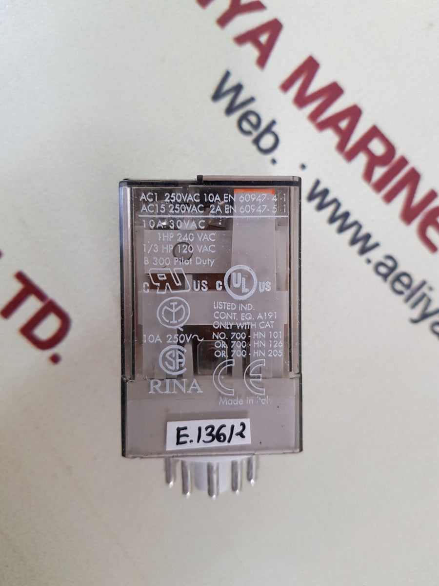 Allen-bradley 700-ha33A1 Tube Base Relay 120V 50-60Hz