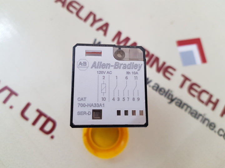 Allen-bradley 700-ha33A1 Tube Base Relay 120V 50-60Hz
