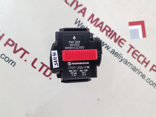 Norgren t72t-2ga-p1n shut off valve