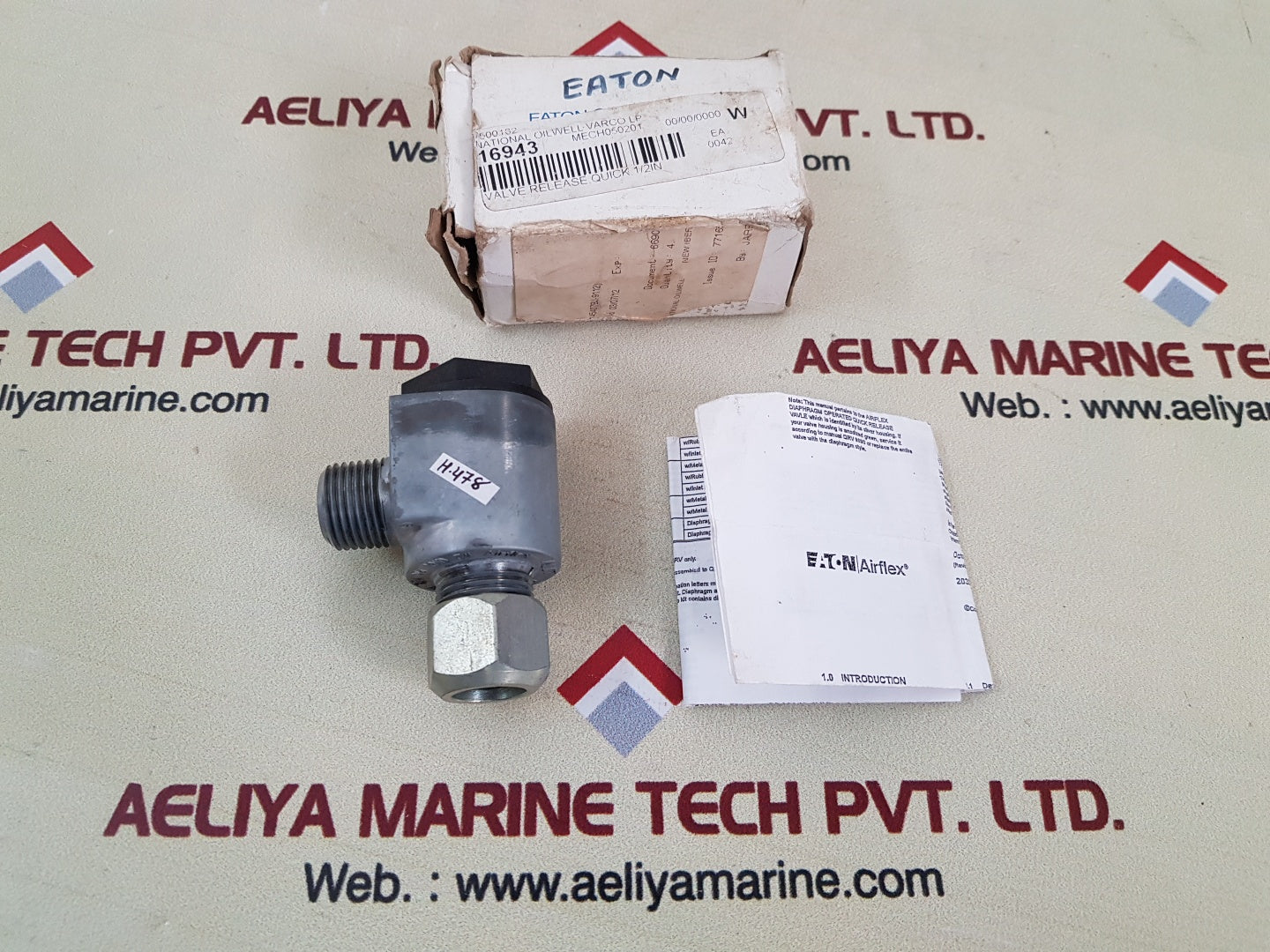 Eaton 145407df 1/2 quick-release valve