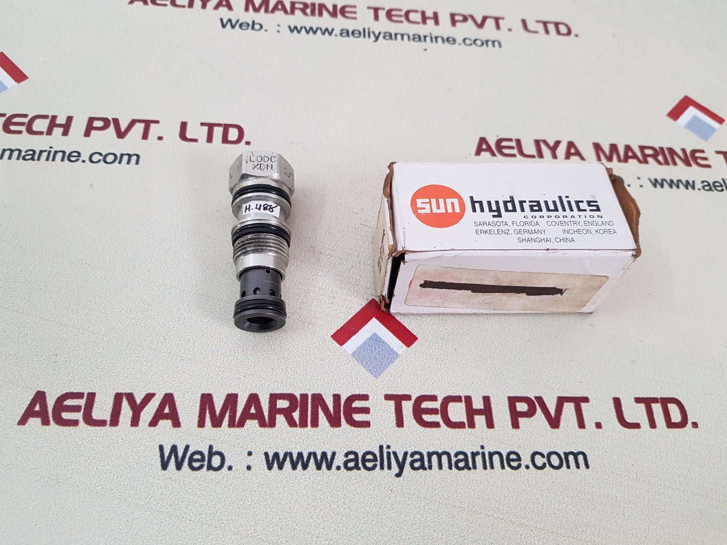 Sun hydraulics lodc xdn pilot to close valve