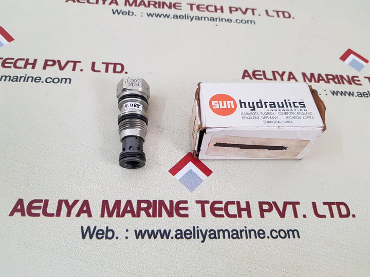 Sun hydraulics lodc xdn pilot to close valve