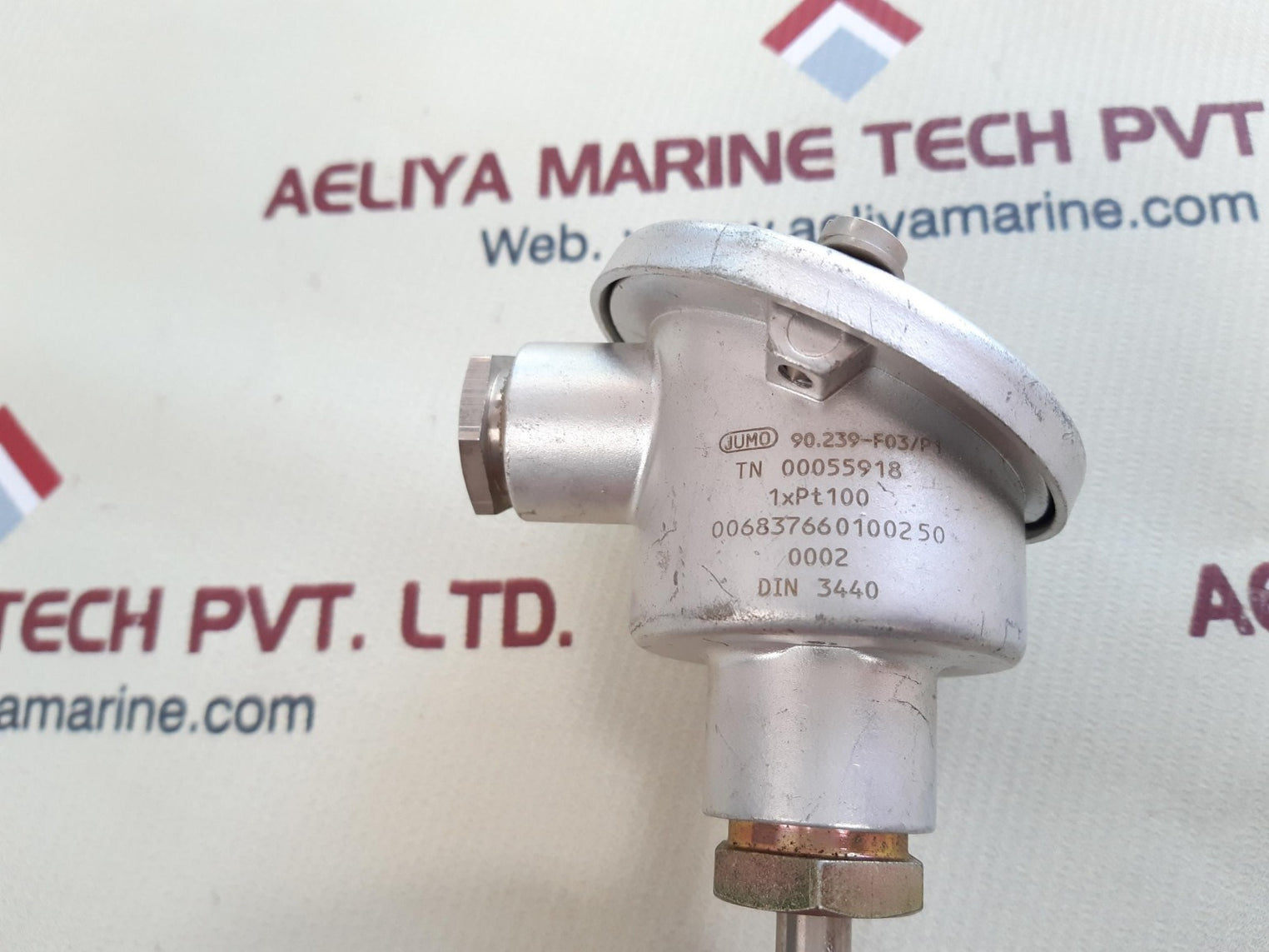 Jumo 1xpt100 temperature sensor 90.239-f03/p1