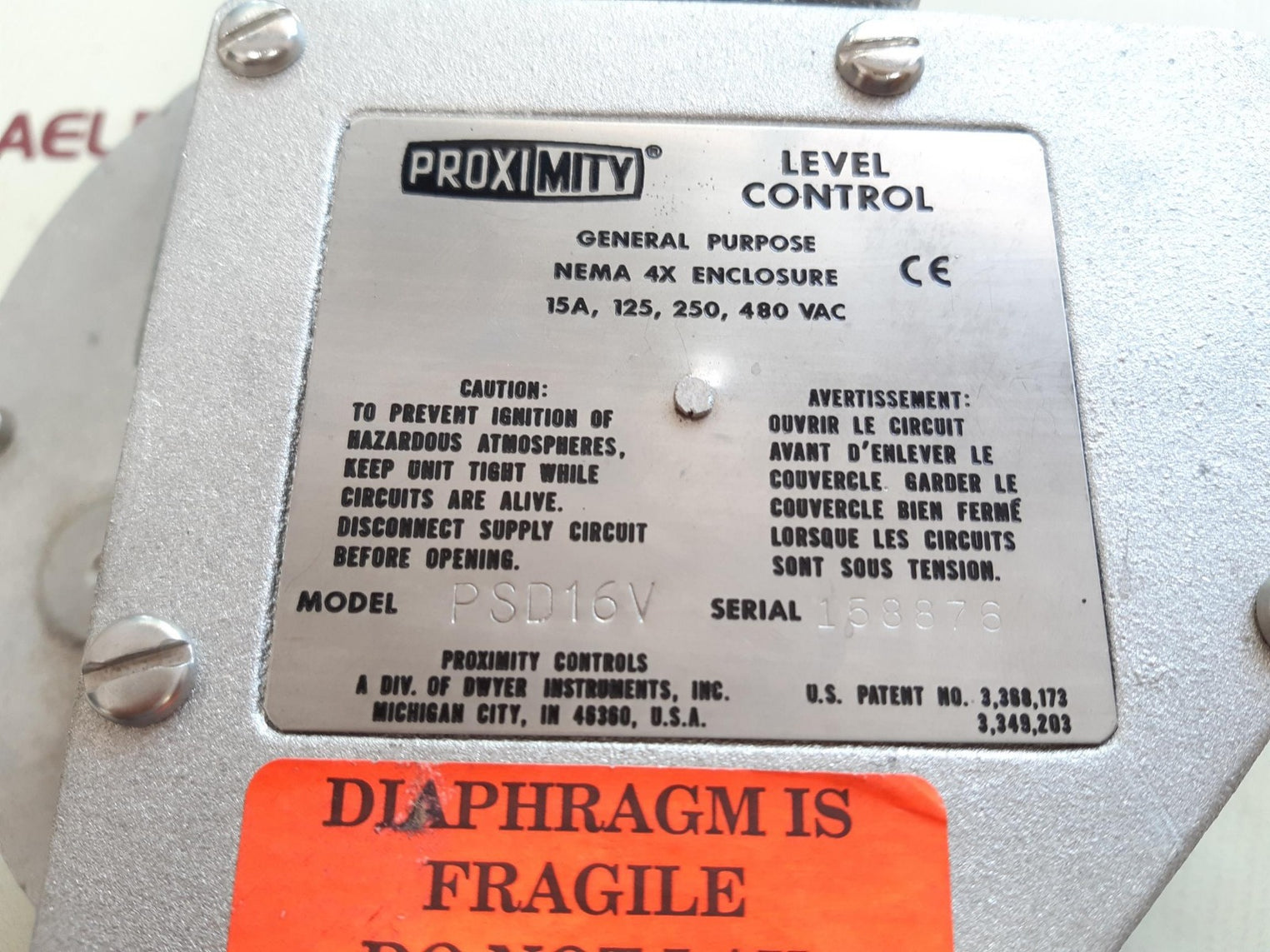 Proximity controls psd16v level control