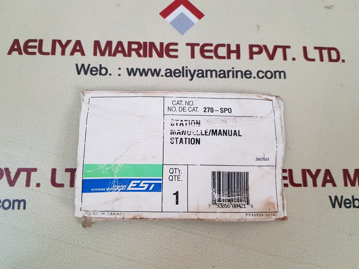 Est 270-spo fire alarm pull station