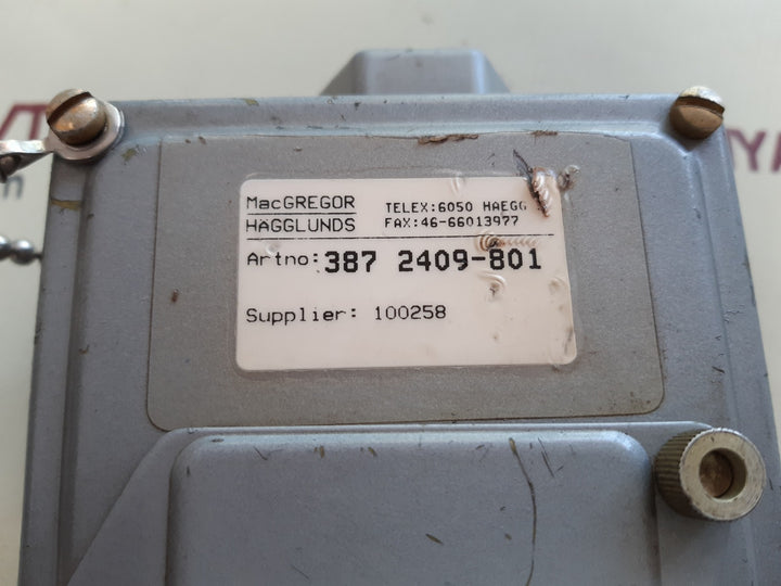 Macgregor hagglunds 387 2409-801 pressure switch