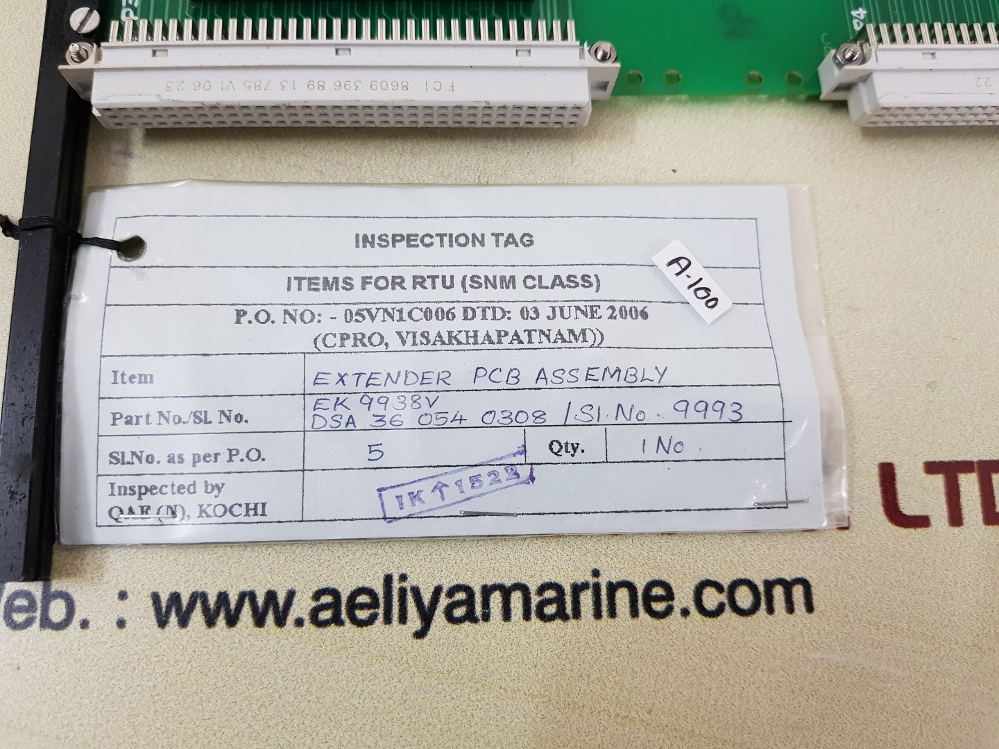 Keltron dsa 36 054 0308 pcb card 