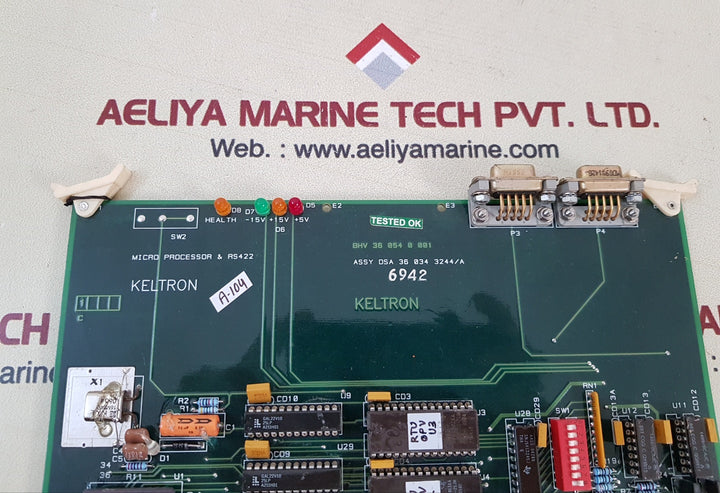 Keltron dsa 36 034 3244/a micro processor 