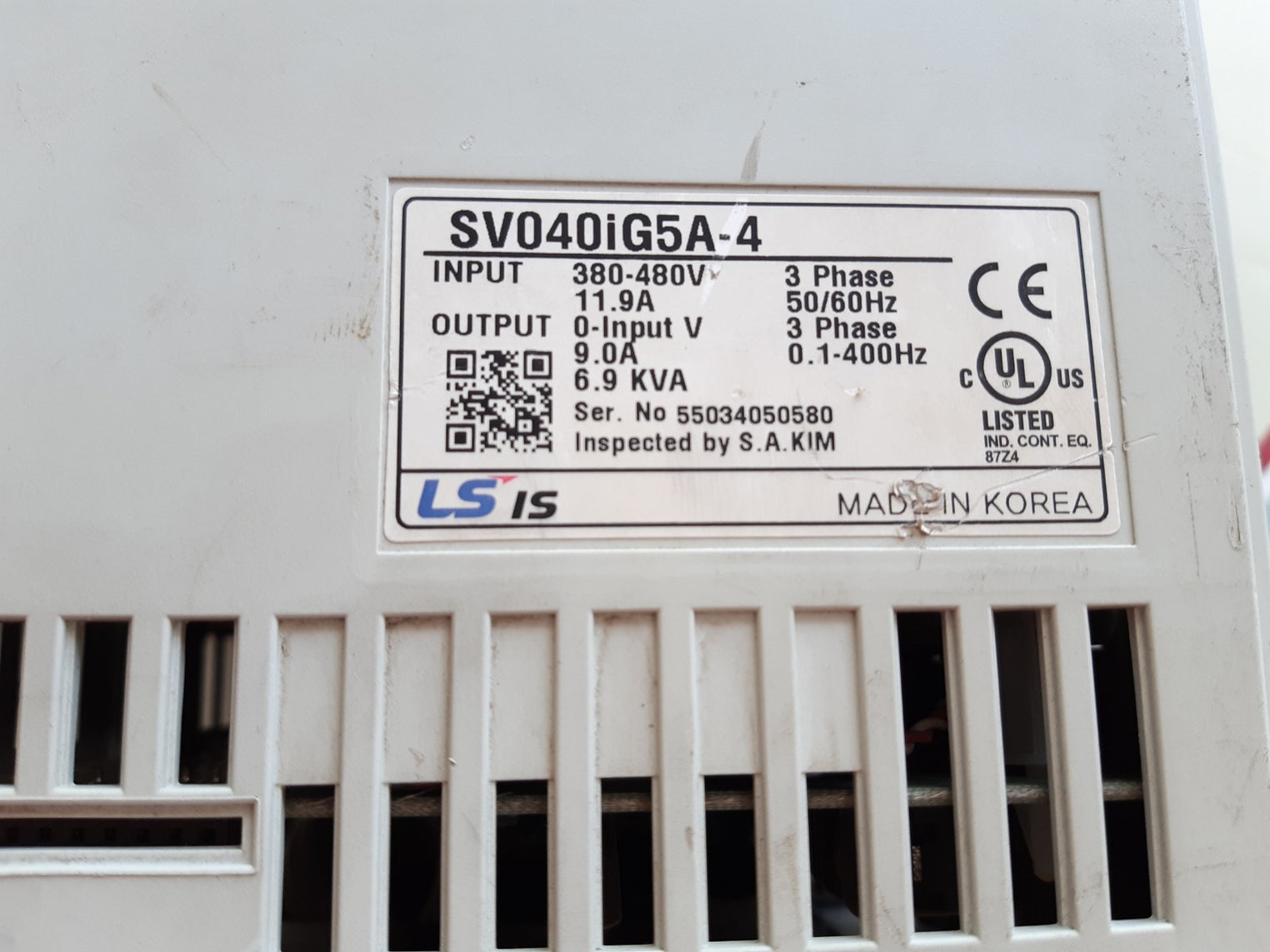 Ls sv040ig5a-4 variable frequency drive