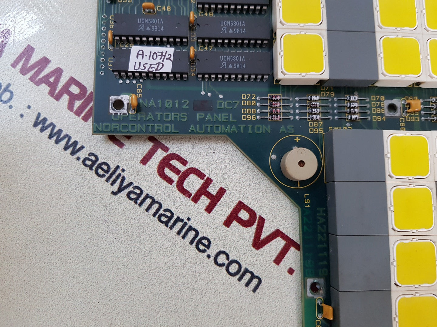 Norcontrol automation na1012 operators panel