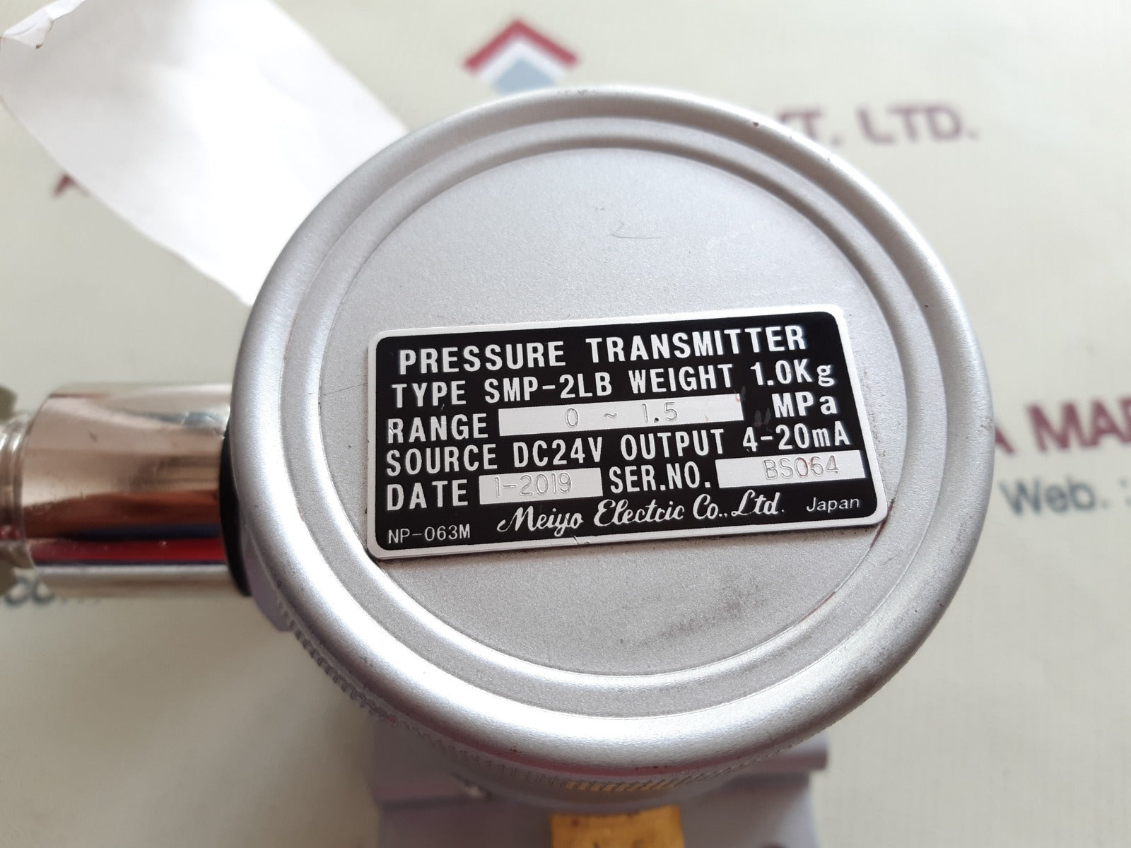 Meiyo electric smp-2lb pressure transmitter 0~1.5mpa