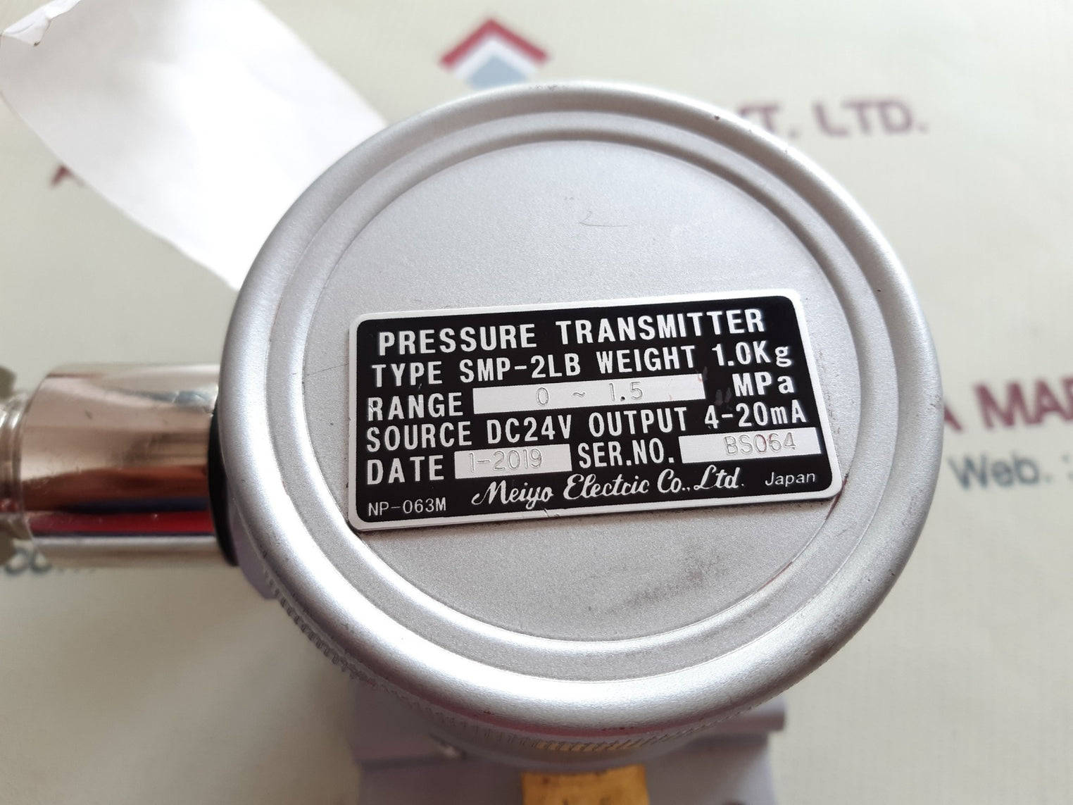 Meiyo electric smp-2lb pressure transmitter 0~1.5mpa