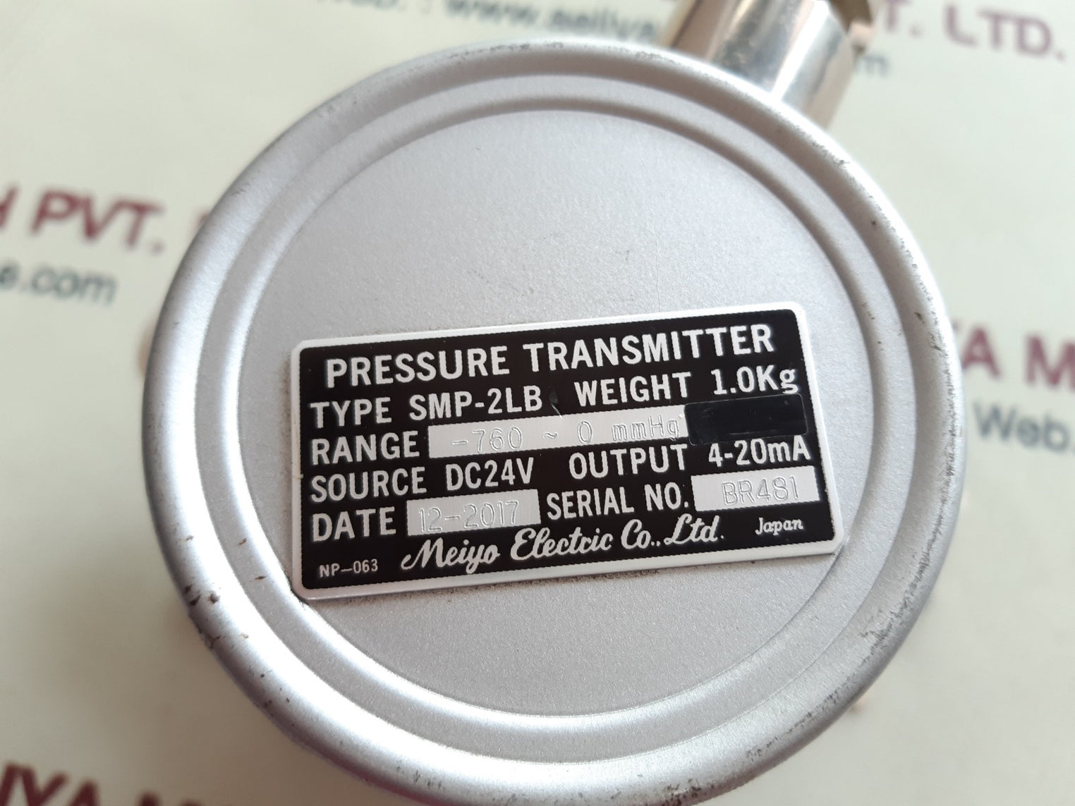 Meiyo electric smp-2lb pressure transmitter -760~0 mmhg