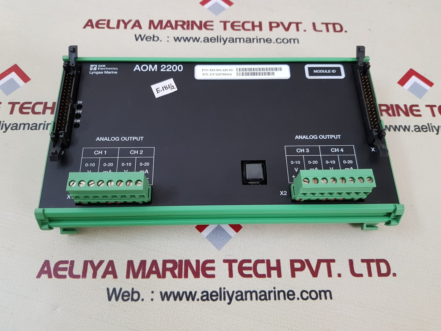 Sam Electronics/Lyngso Marine Aom 2200 Interface Module 810.001.420-03