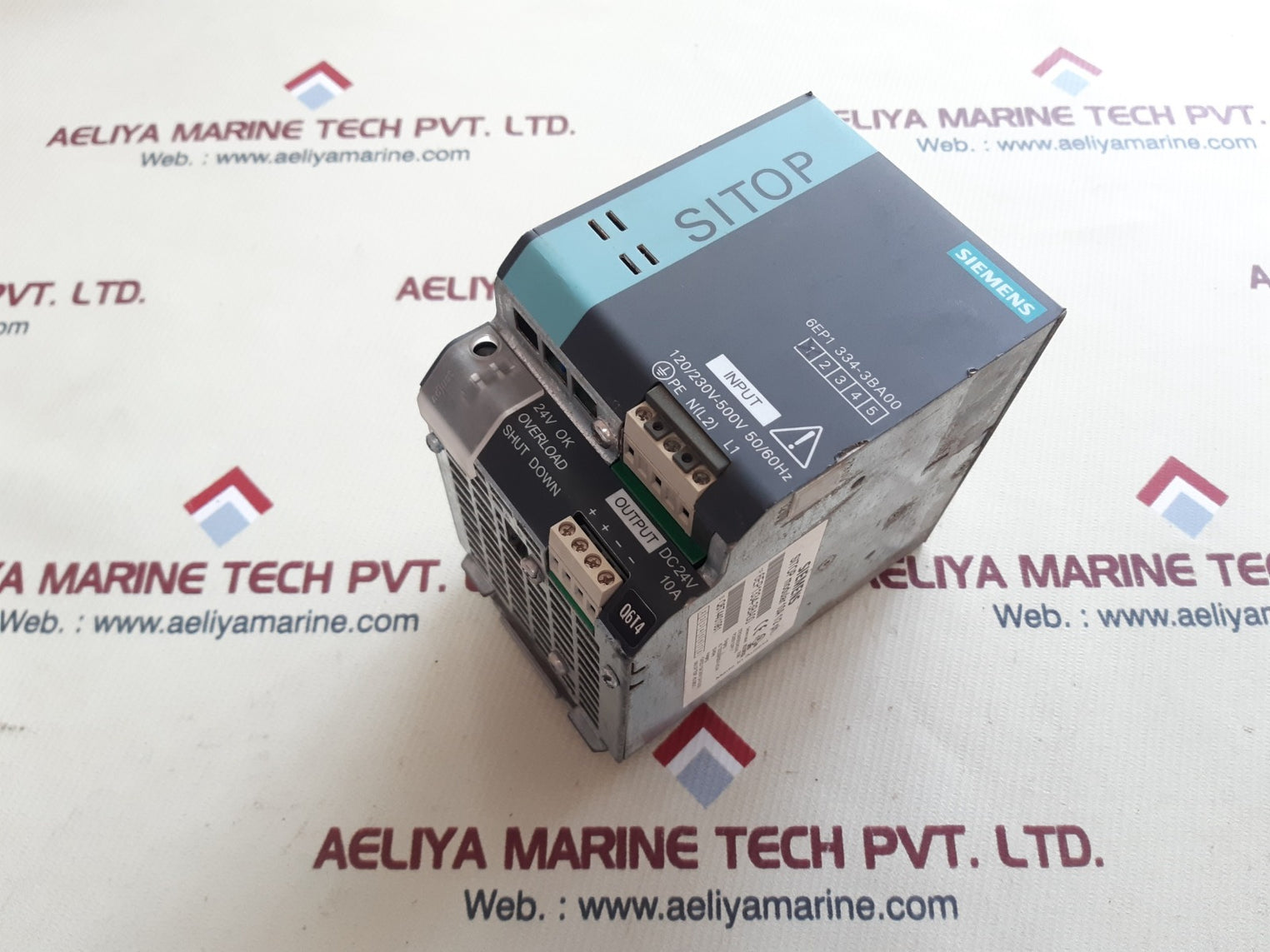 Siemens 6ep1 334-3ba00 sitop modular 10a 1/2ph power supply