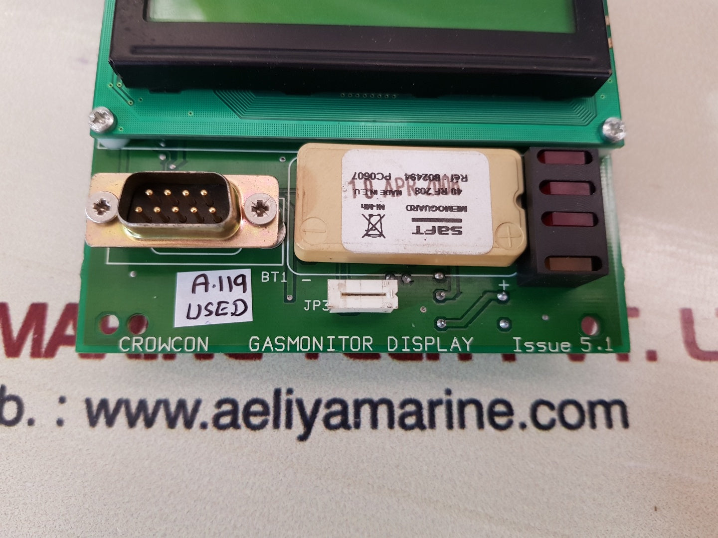 Crowcon gas monitor display