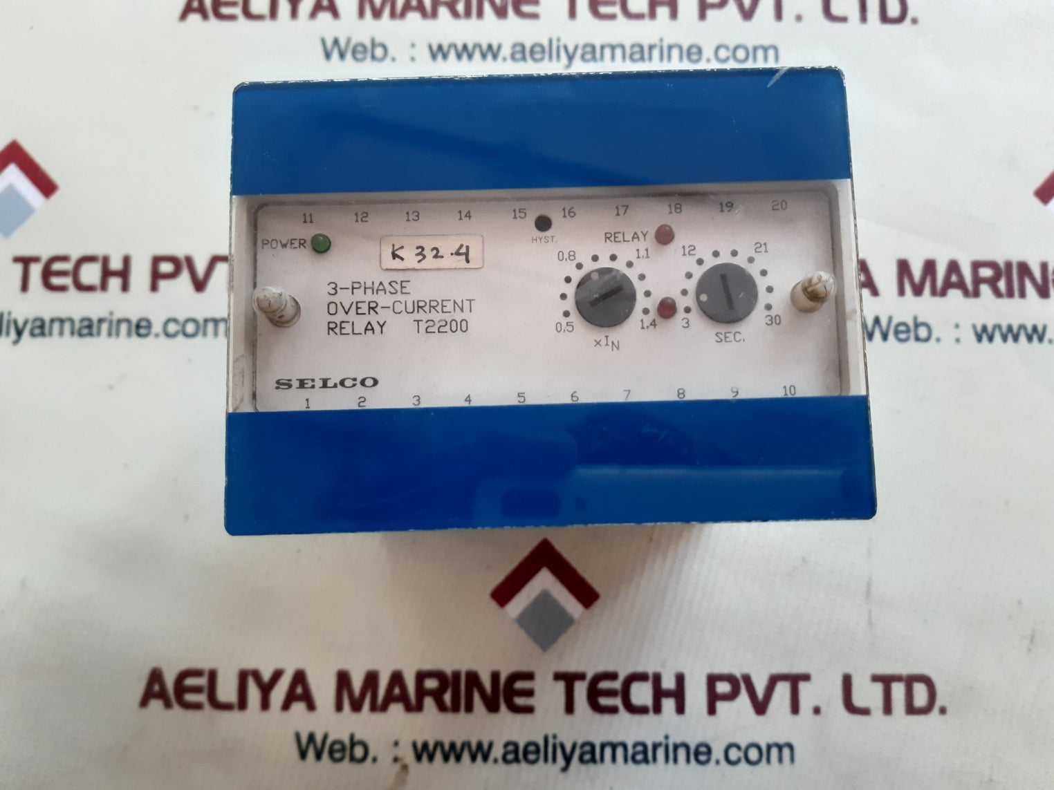 Selco t2200 3-phase overcurrent relay t2200-00