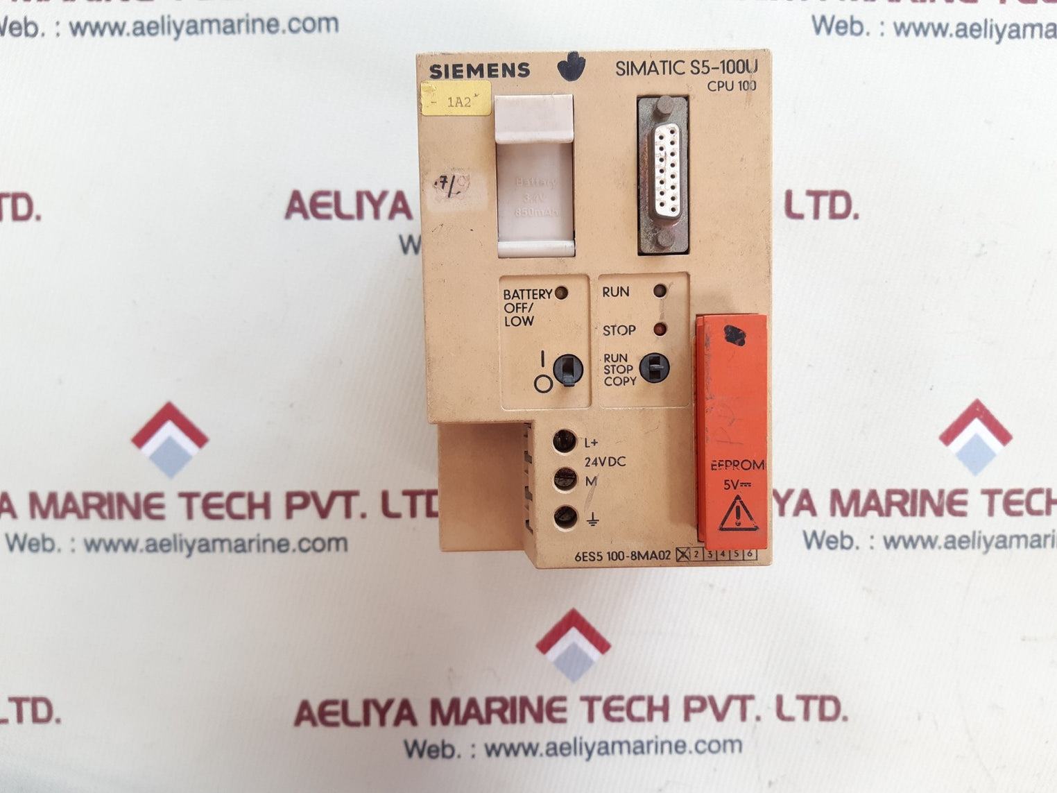 Siemens simatic s5-100u cpu 100 central processor unit 6es5 100-8ma02